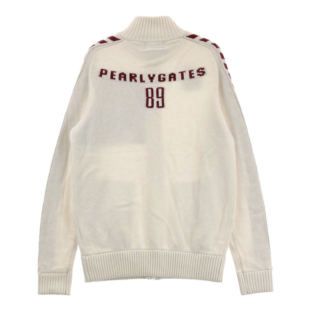 サイズ：1 PEARLY GATES パーリーゲイツ カシミヤ混 ニット ジップ