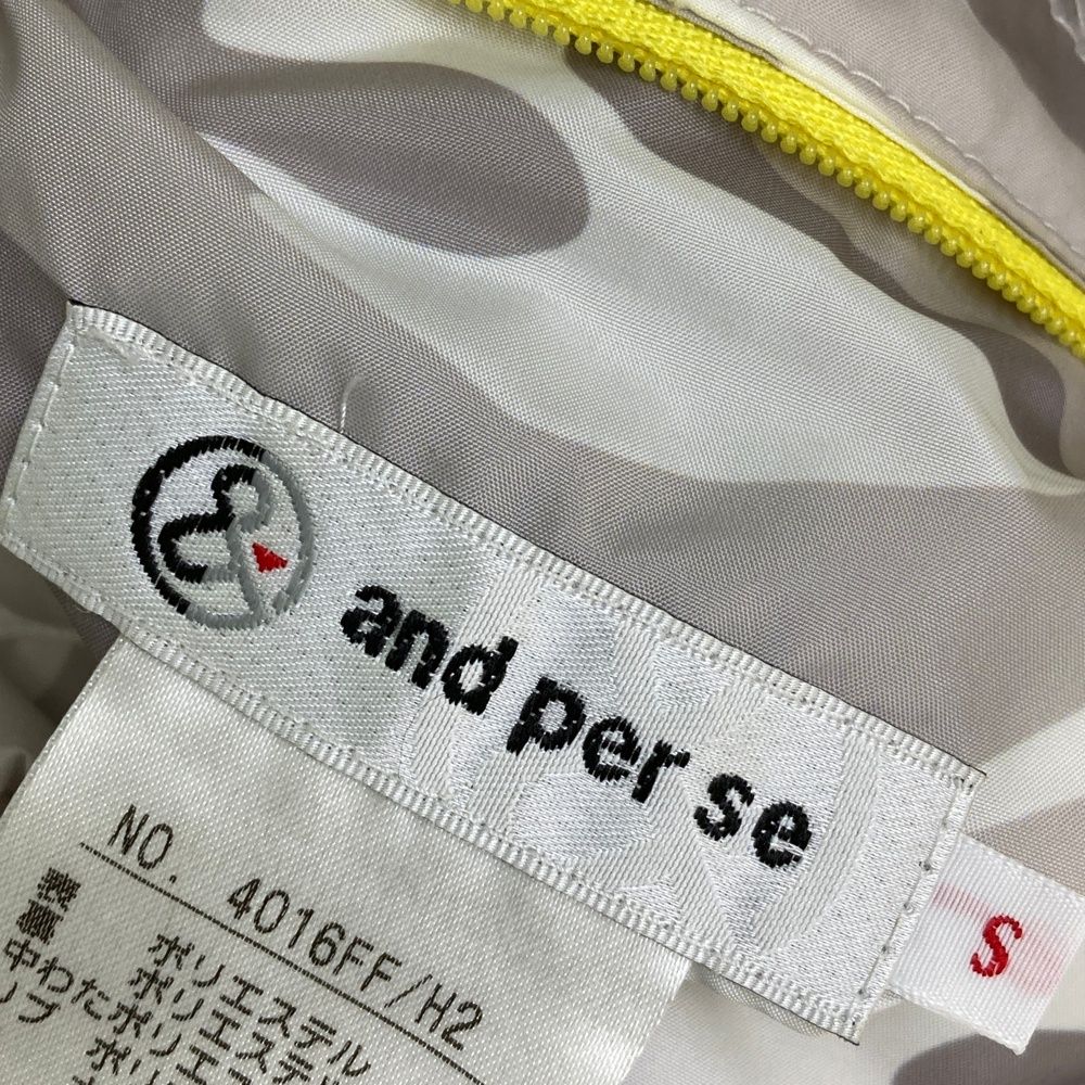 サイズ：S AND PER SE アンパスィ リバーシブル 中綿スカート