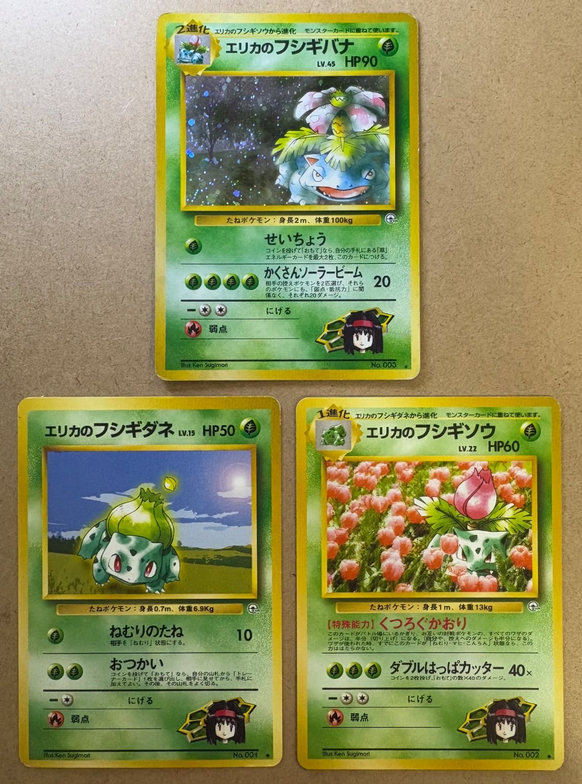 エリカのフシギバナ ポケモンカード 黄*亀様 ポケモンカード 旧裏