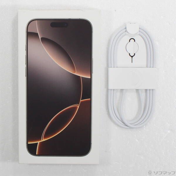 中古品〕 iPhone16 Pro Max 256GB デザートチタニウム MYWJ3J／A SIM