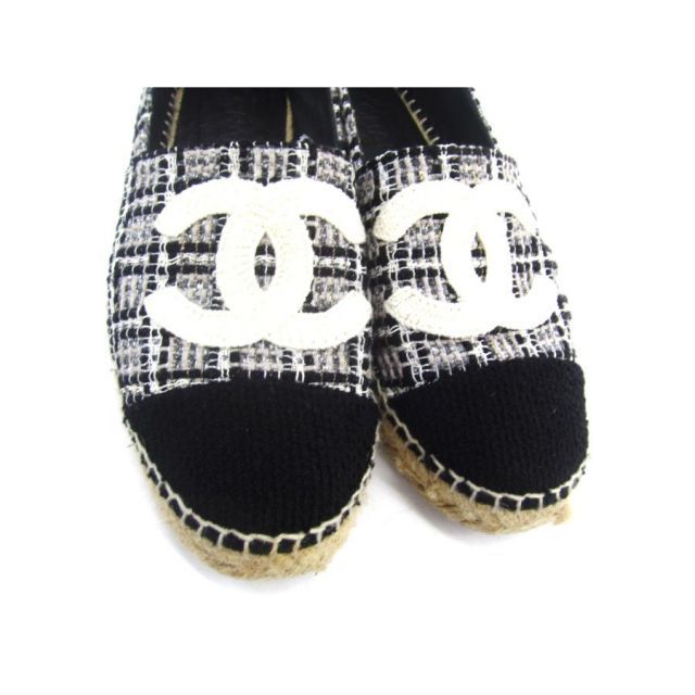 シャネル　CCマークツイードエスパドリーユ CHANEL シャネル G34546 ココマーク エスパドリーユ ツイード SIZE:39