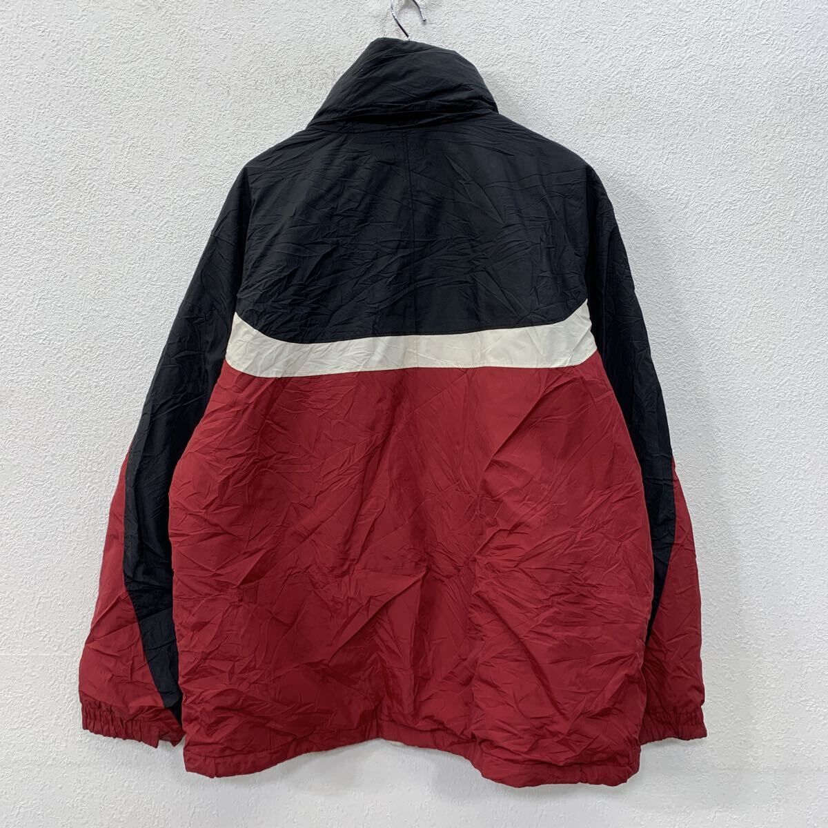 Columbia ワークジャケット L レッド ブラック コロンビア ジップ 