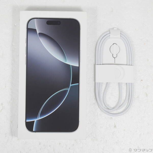 中古品〕 iPhone16 Pro Max 256GB ホワイトチタニウム MYWH3J／A SIM