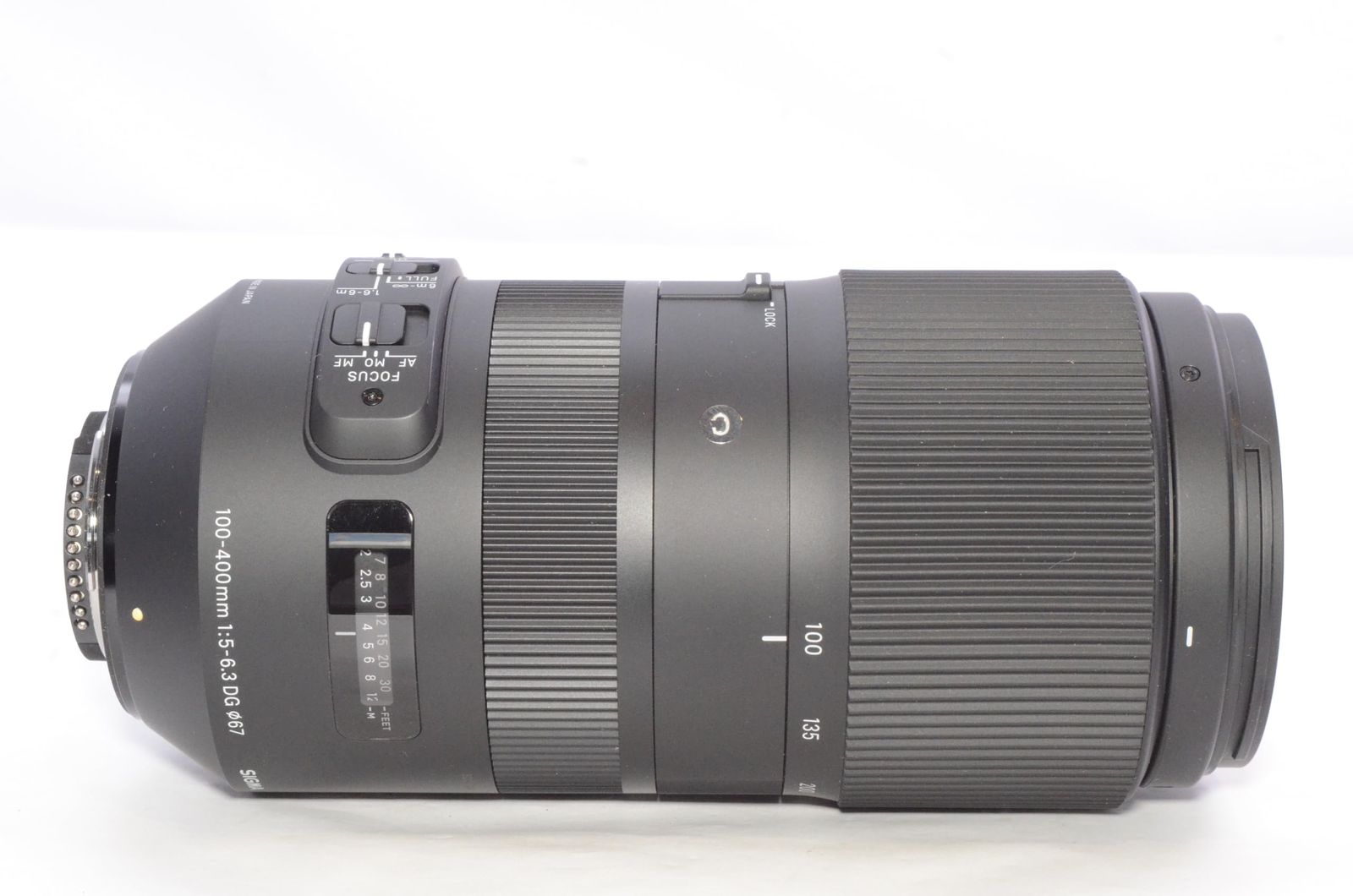 美品 SIGMA 100-400mm F5-6.3 DG NIKON Fマウント Sigma 729955 100-400 mm F5-6.3 DG OS C Nikon Fitting HSM Lens