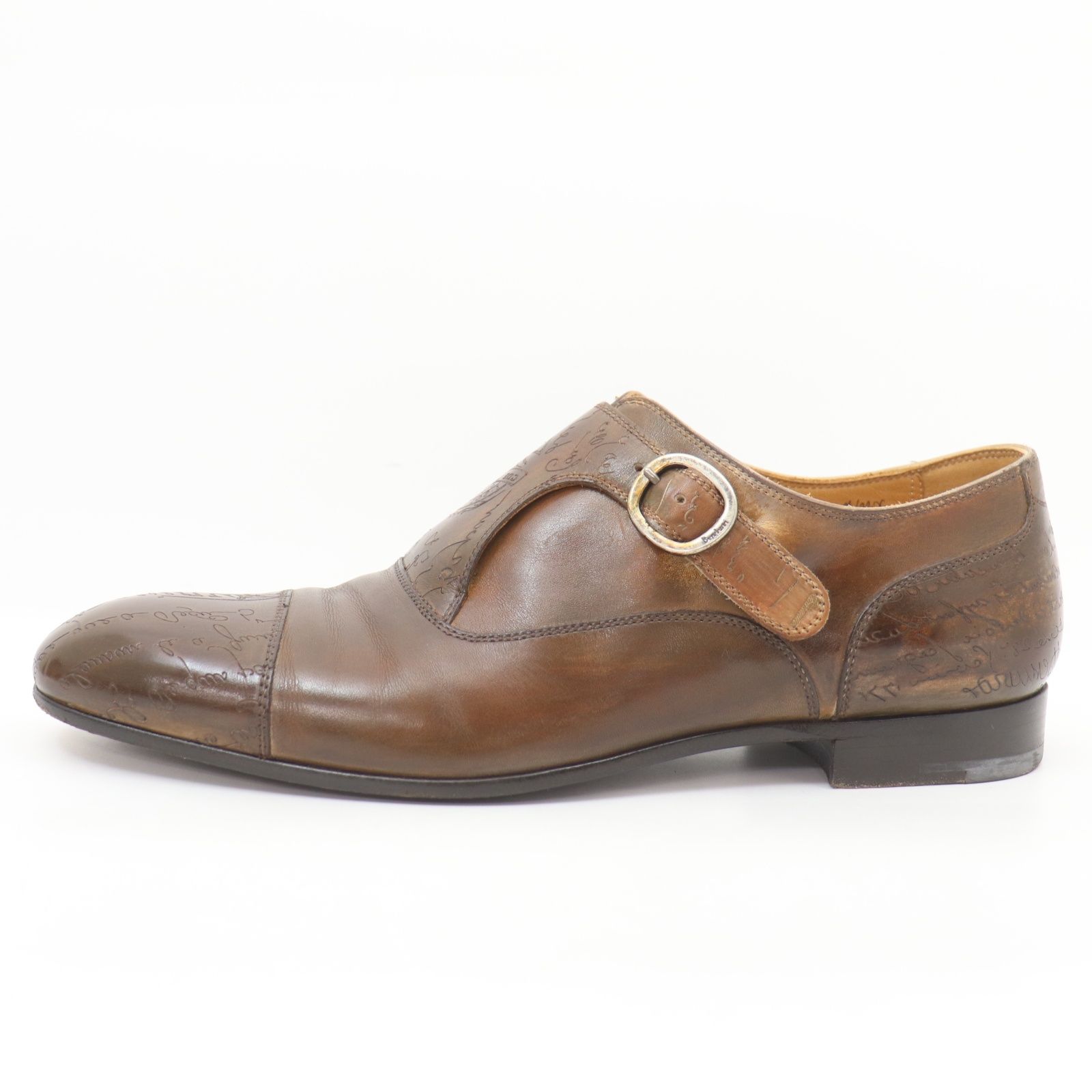 BERLUTI ベルルッティ シングルモンク メダリオン 6 1/2 BERLUTI ベルルッティ シングルモンク メダリオン 6 1/2 1円】Berluti