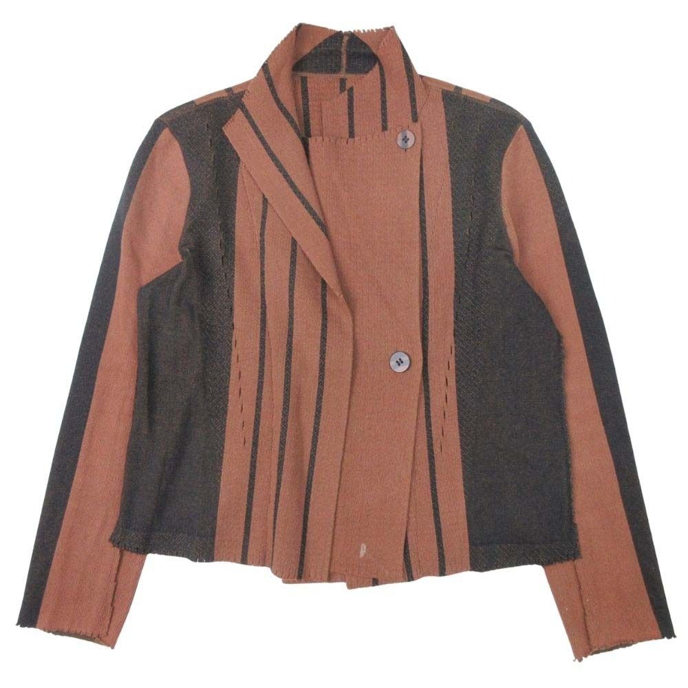 ISSEY MIYAKE イッセイミヤケ Vintage ストライプジャケット 良品 13aw ISSEY MIYAKE A.POC イッセイミヤケ ストライプ ニット