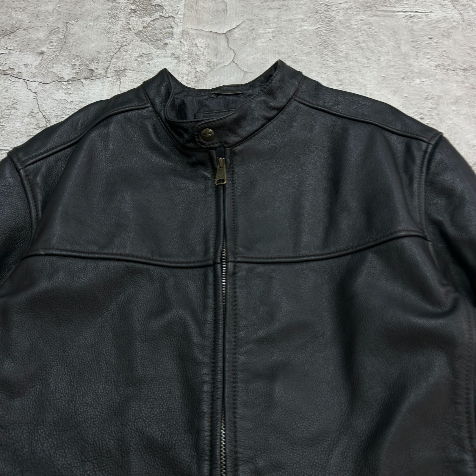 DOCKERS ドッカーズ シングルライダースジャケット ブルゾン レザー