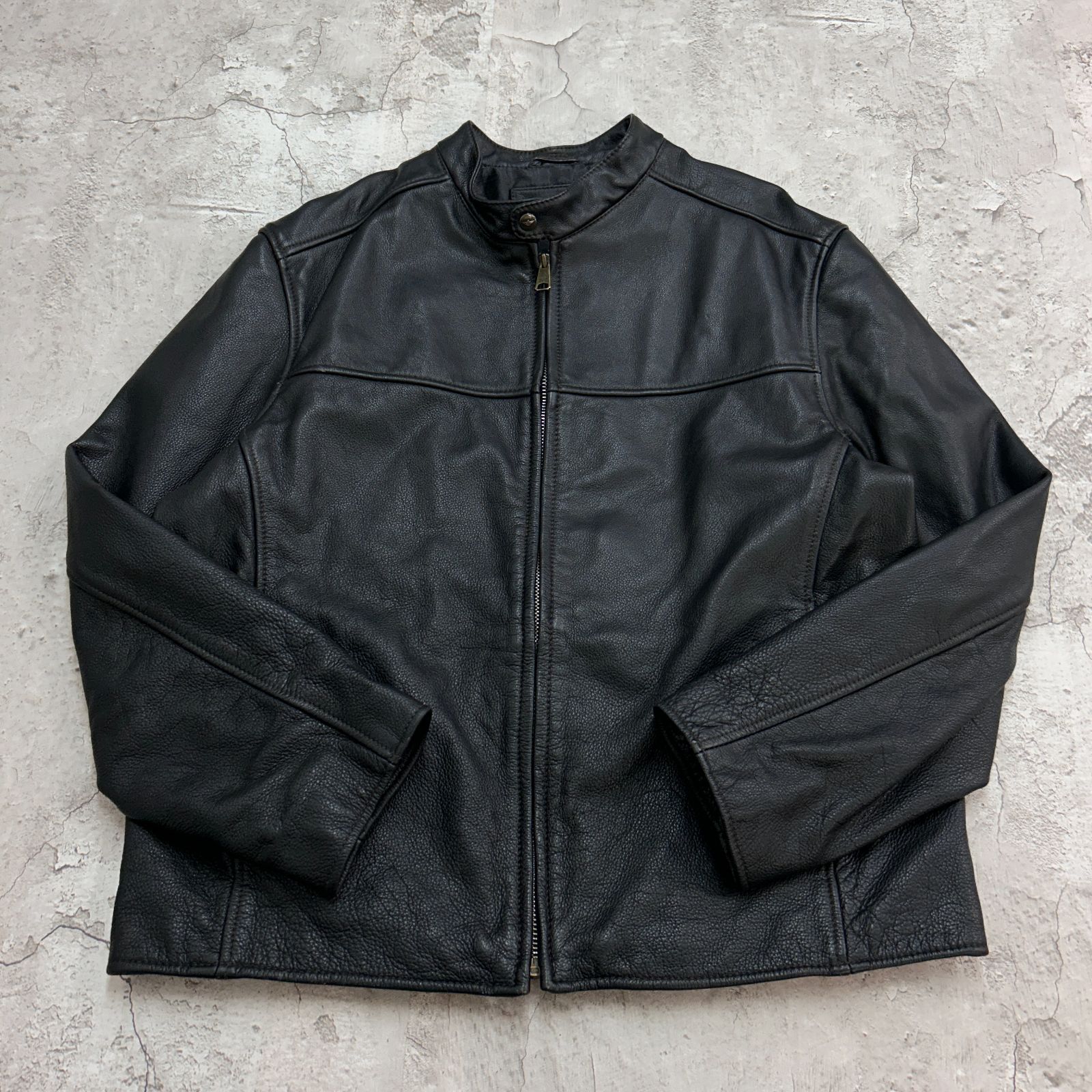 DOCKERS ドッカーズ シングルライダースジャケット ブルゾン レザー