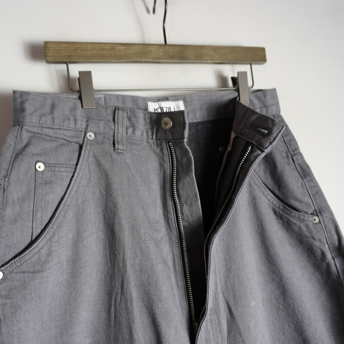 正規 KIDILL キディル クロップド サルエル デニム パンツ 袴 ハカマ