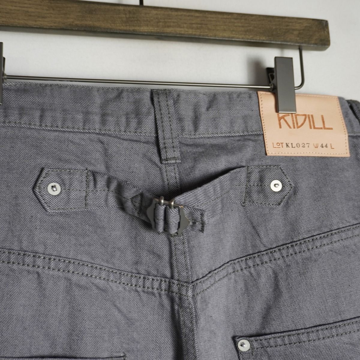 正規 KIDILL キディル クロップド サルエル デニム パンツ 袴 ハカマ