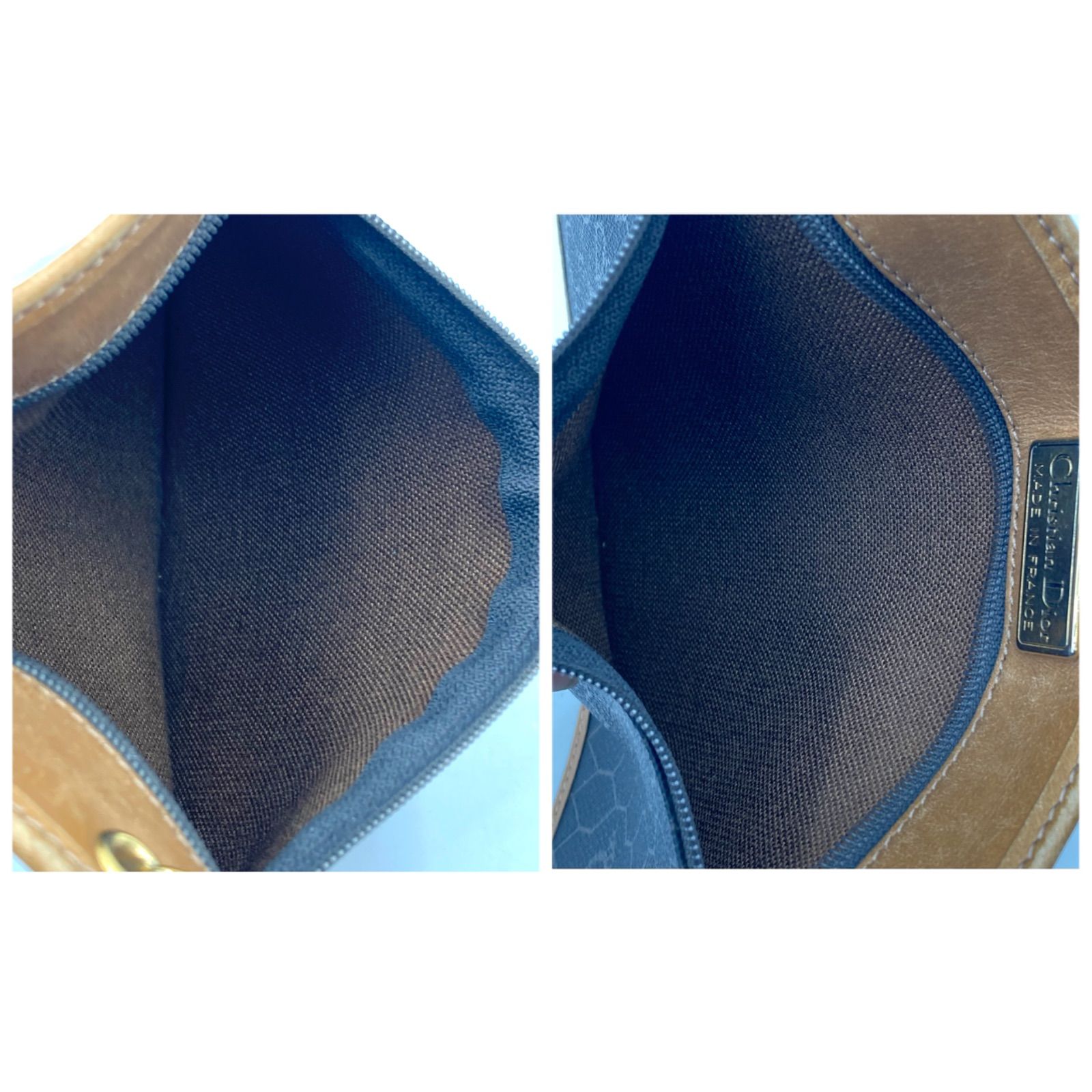 □極美品□Christian Dior クリスチャンディオール ハニカム柄