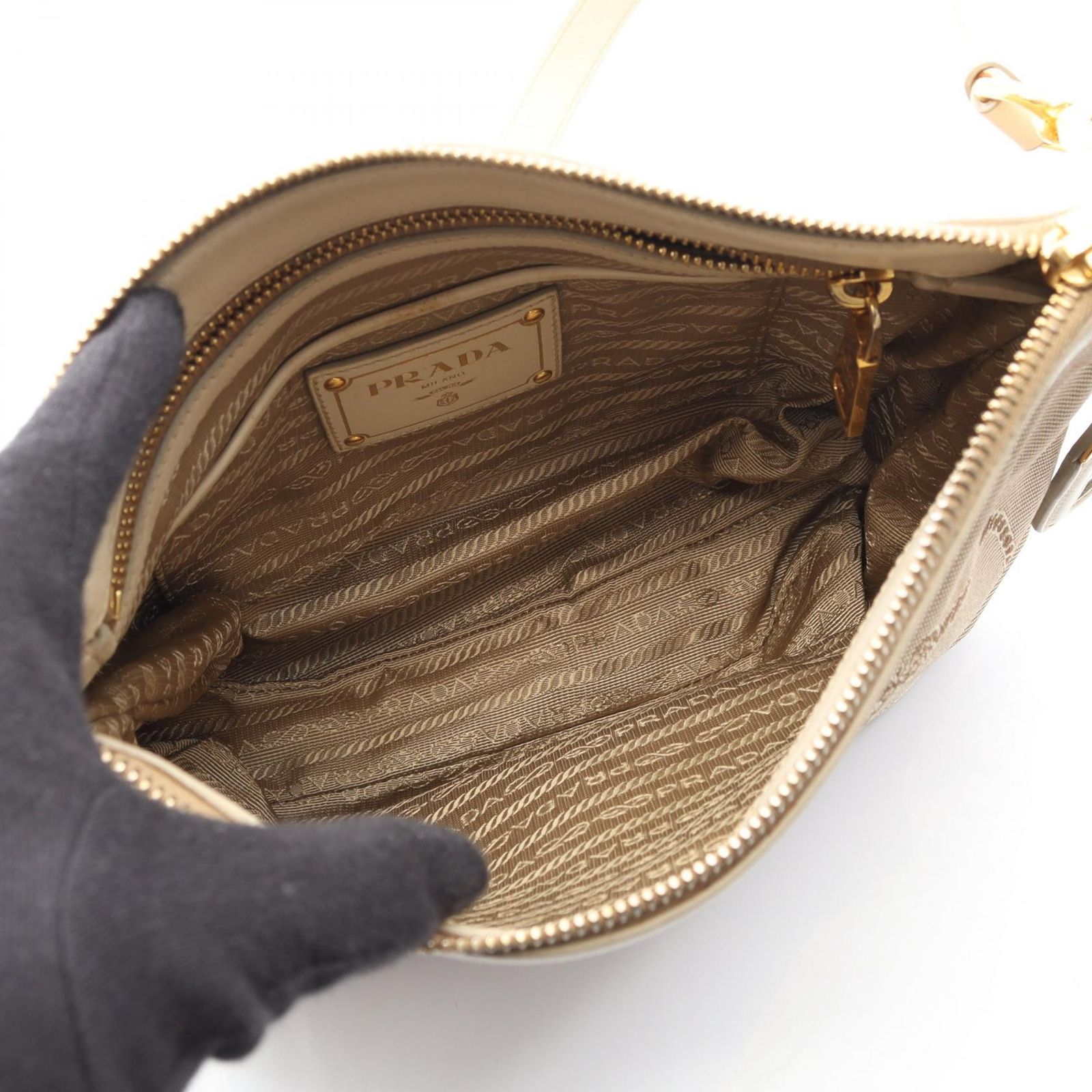 プラダ PRADA ショルダーバッグ LOGO JACQUARD ロゴジャガード