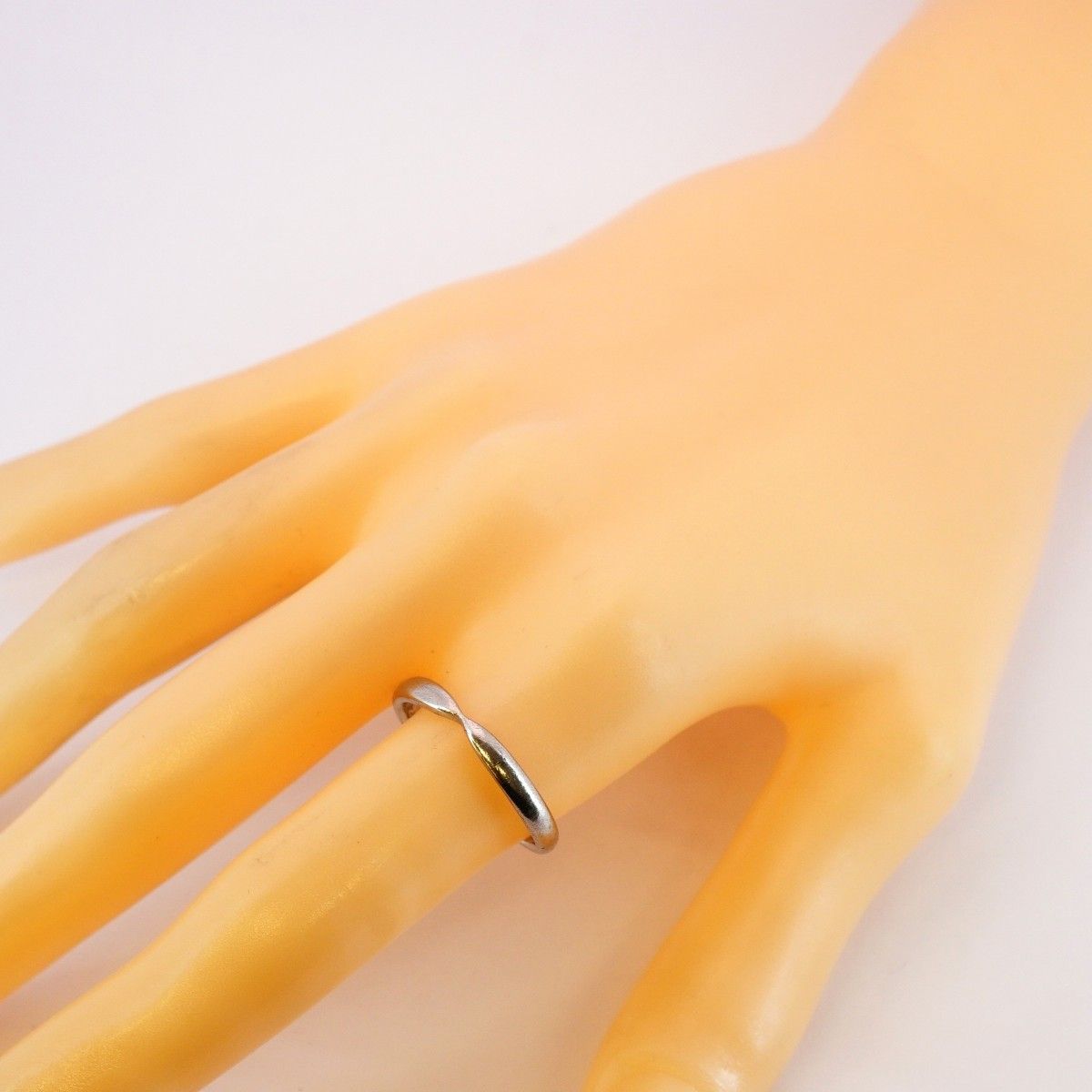 5job0241】ティファニー リング ハーモニー/ウェディング Pt950