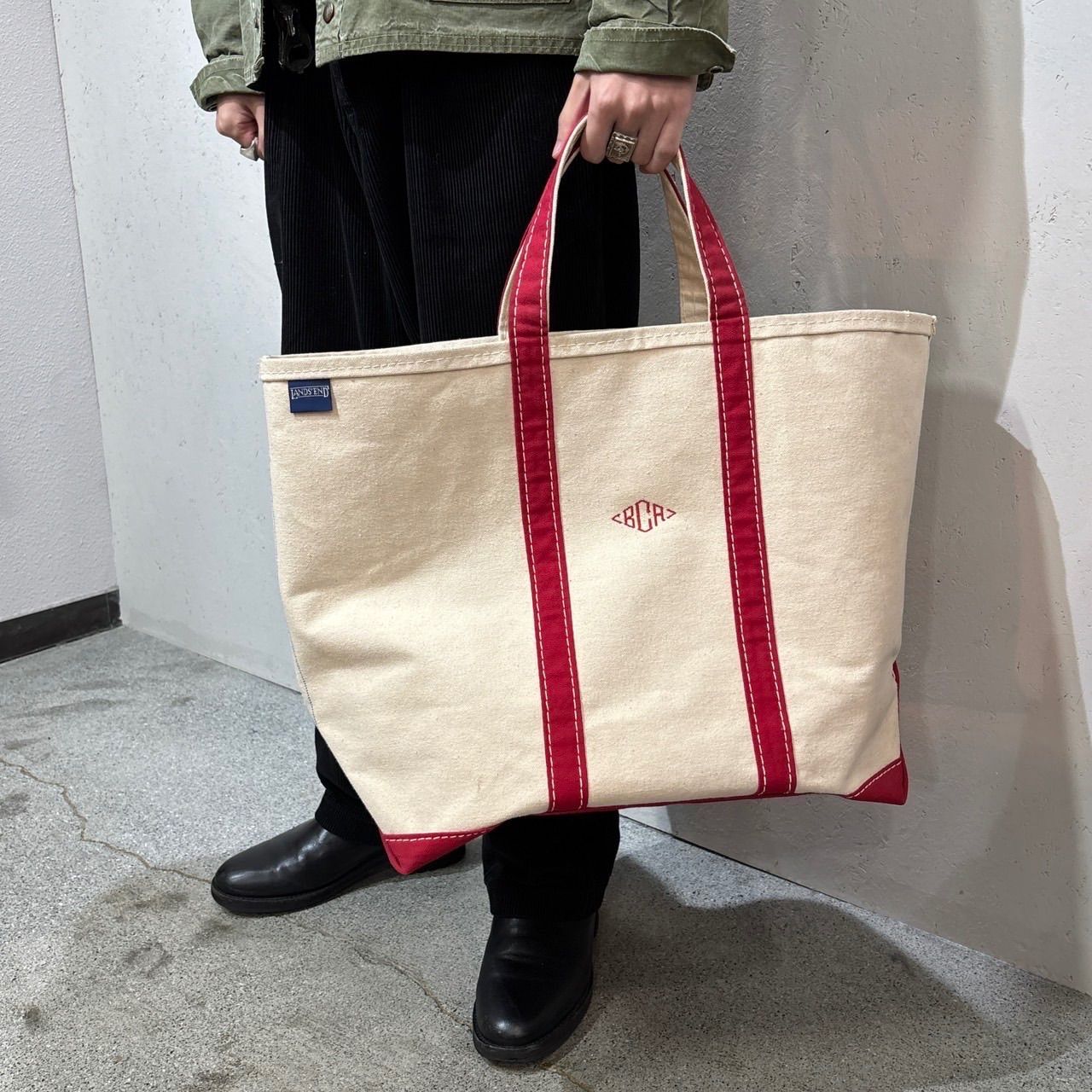 【LAND′SEND】80s Tote Bag Large size 