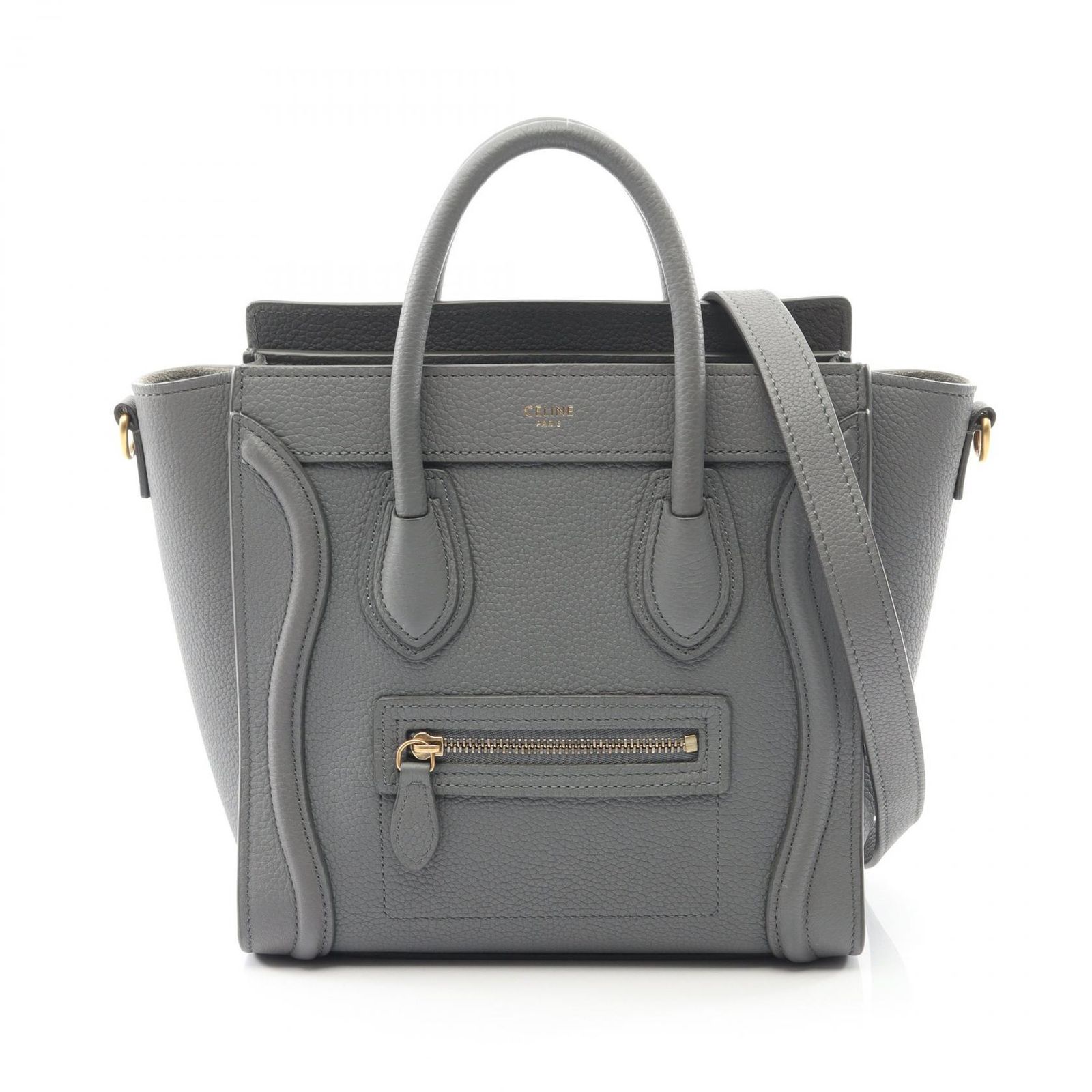 CELINE セリーヌ ラゲージ ナノショッパー ハンドバッグ - メルカリ