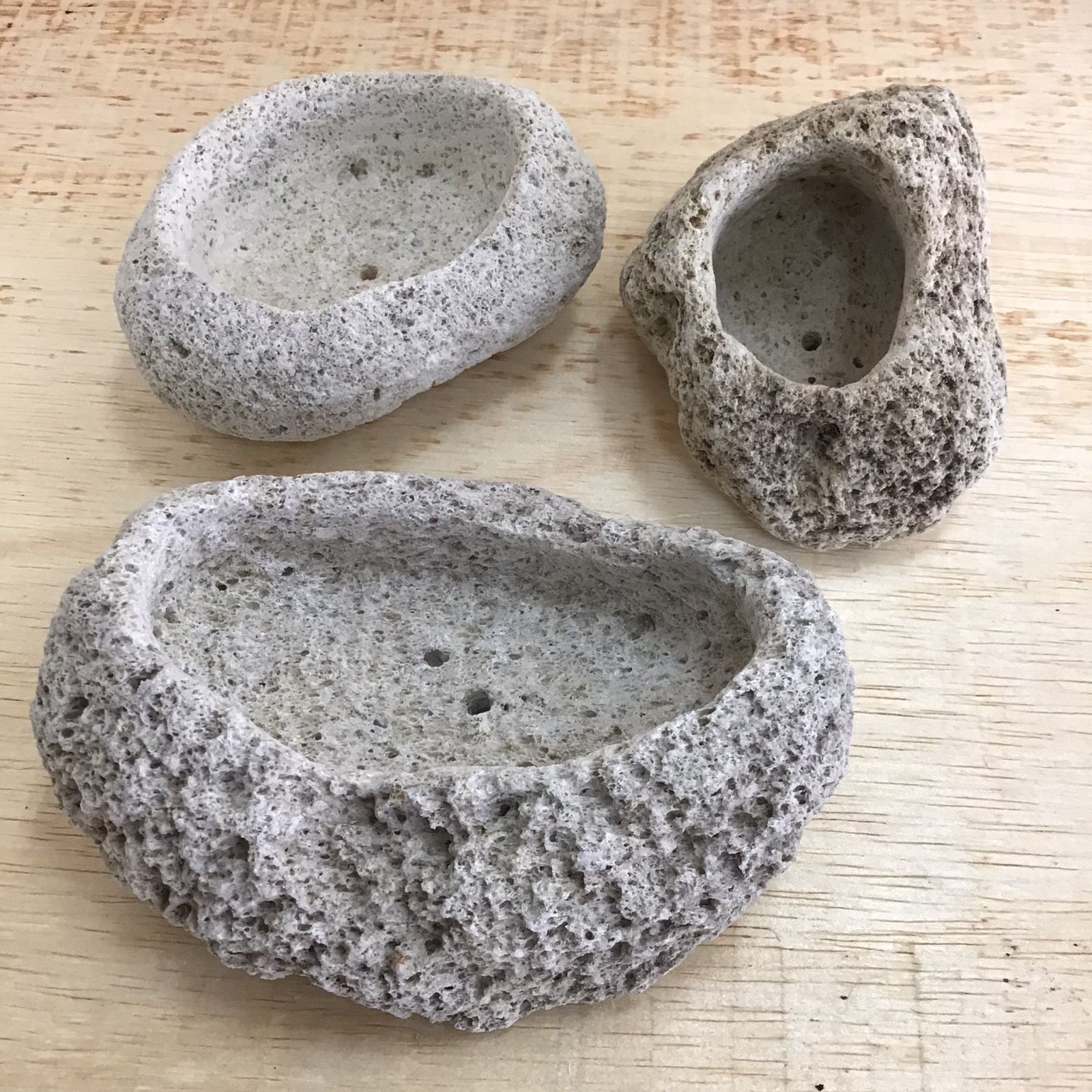 オーダー専用軽石鉢 お試しセット｜アイテラスの軽石鉢 4点セット｜軽量＆通気性抜群｜観葉