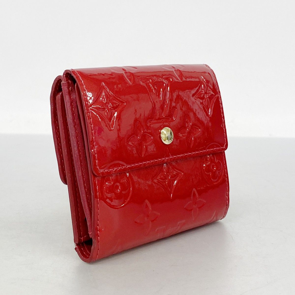 5od3528】ルイヴィトン 三つ折り財布 ヴェルニ ポルトモネビエカルト