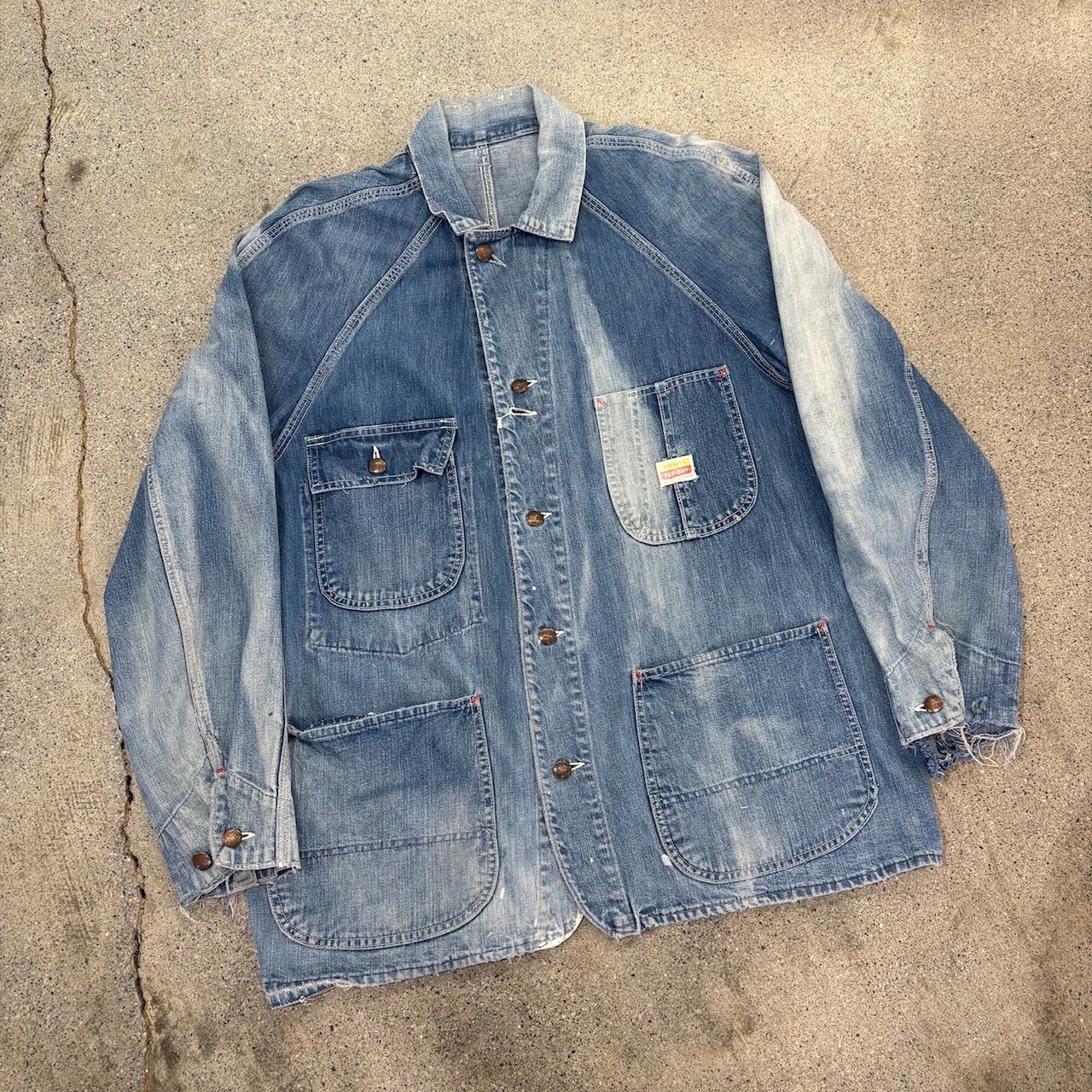 50s PAYDAY ビンテージカバーオール ボロ フェード PAYDAY（ペイデイ
