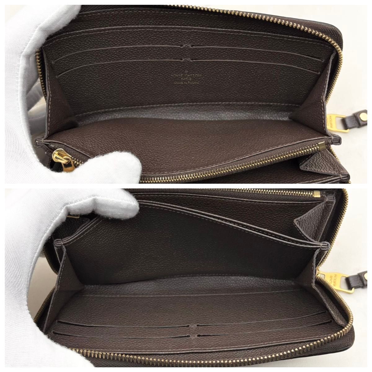 【極美品】ルイヴィトン　アンプラント　ジッピーウォレット　ブラック 極美品】ルイヴィトン アンプラント ジッピーウォレット テール