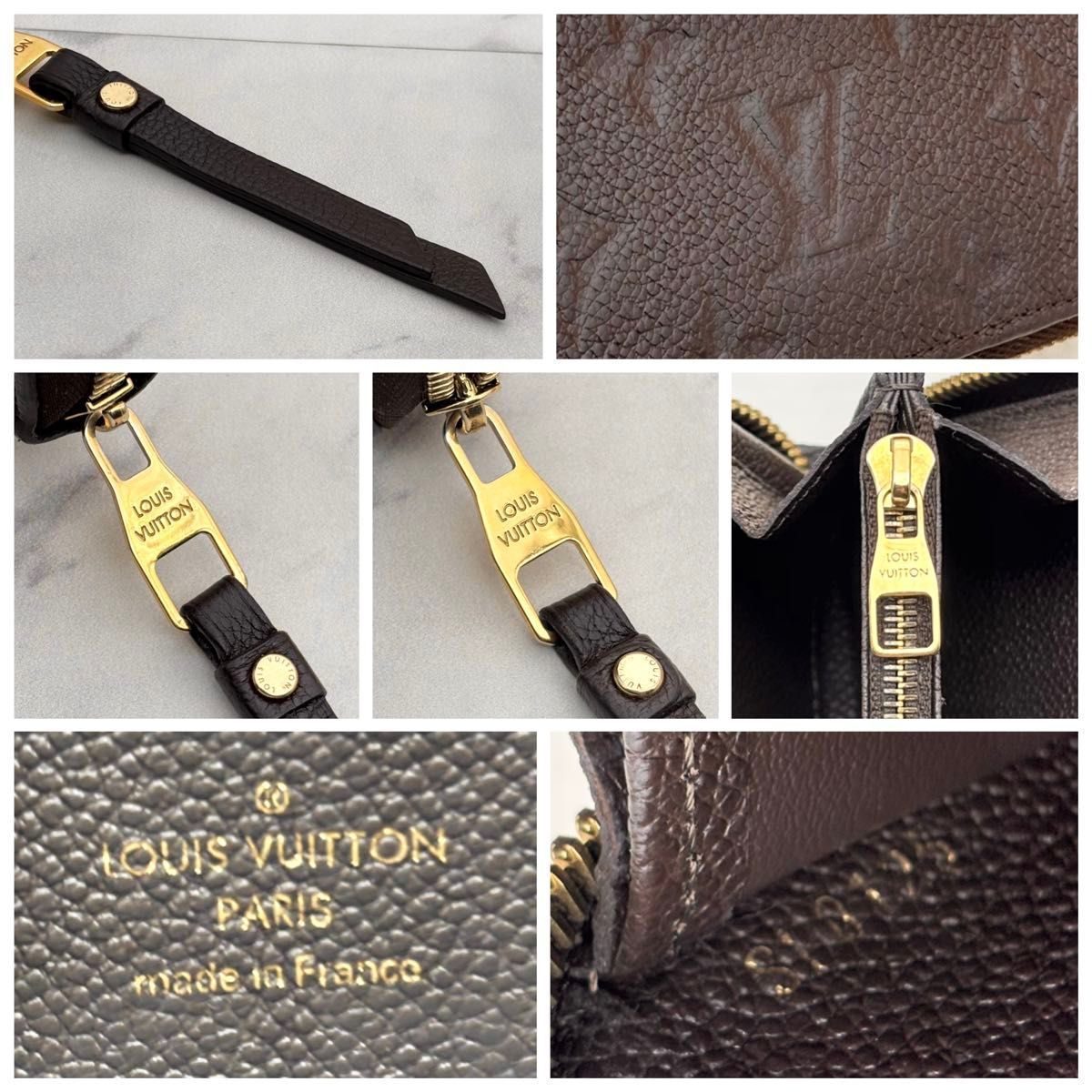 極美品】ルイヴィトン アンプラント ジッピーウォレット テール