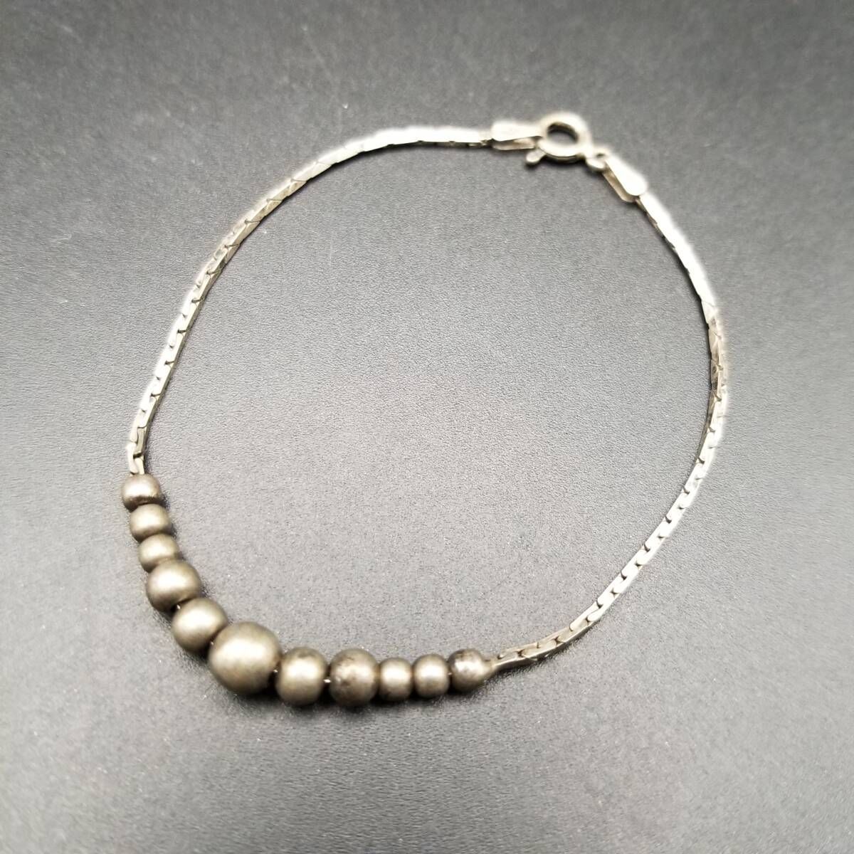 Milor イタリア ヴィンテージ ボールチャーム 極細チェーン 925