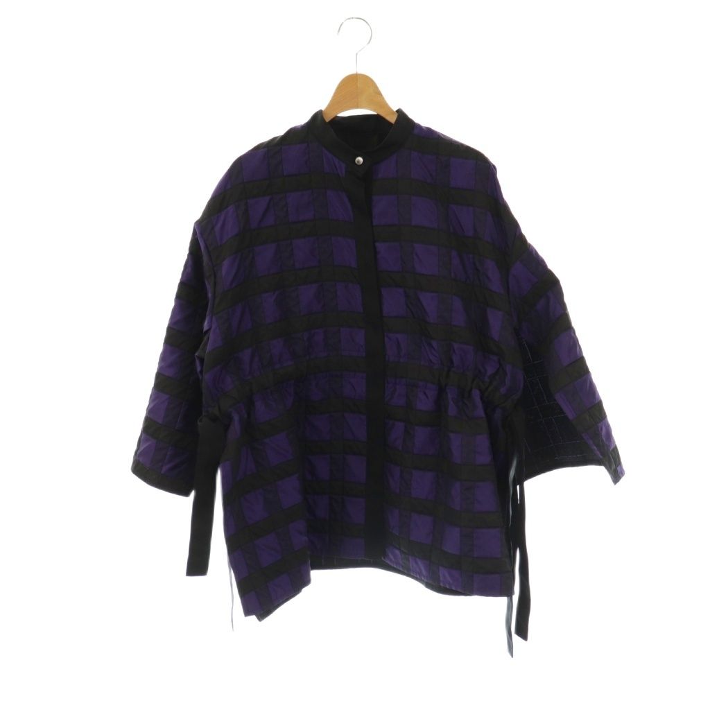 ル フィル LE PHIL 24AW チェックジャガードブラウス オーバーサイズ F