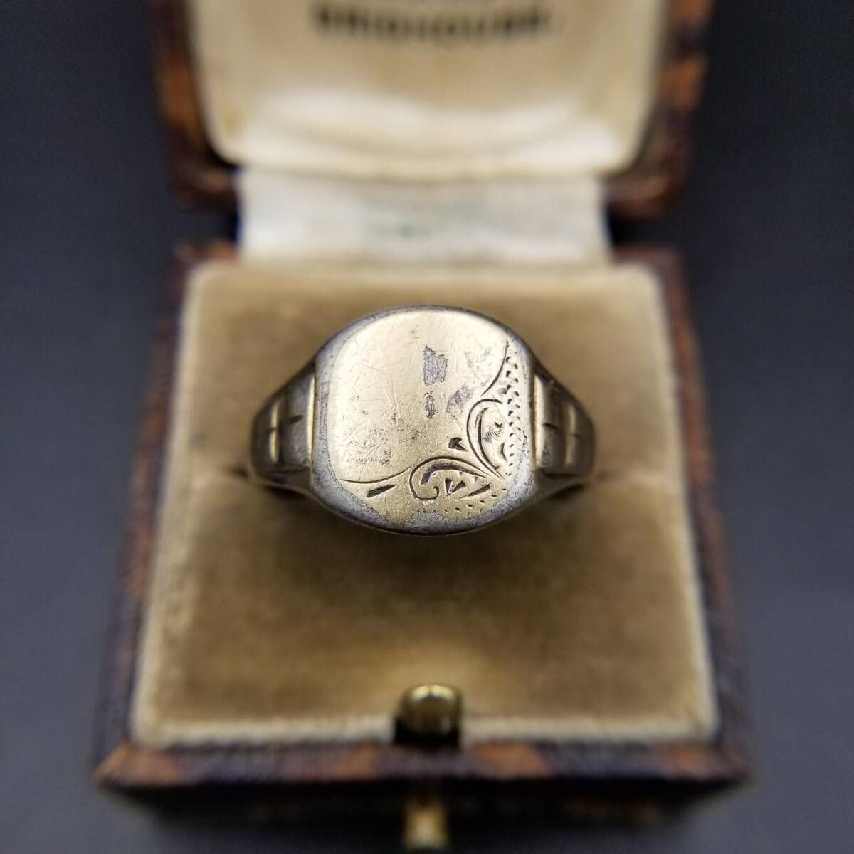 JHW社製 英国 ヴィンテージ フローラル エッチング スクエア