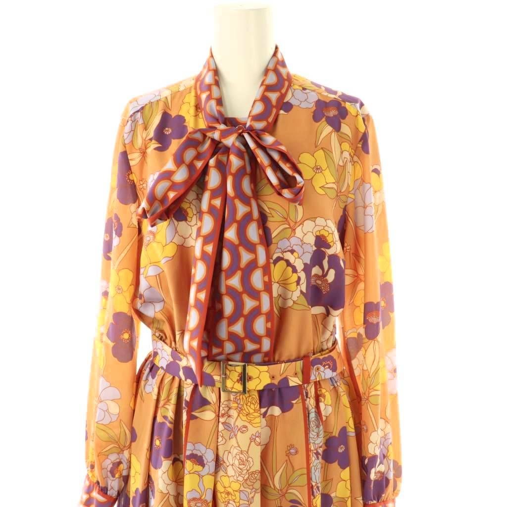 グレースコンチネンタル GRACE CONTINENTAL フラワープリントタック