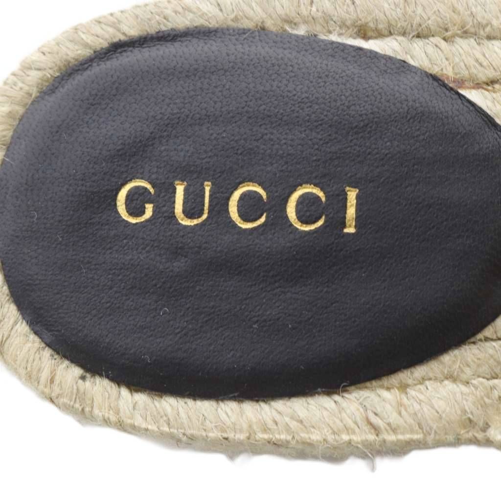 【最終値下げ！】GUCCI エスパドリーユ　マーモント【サイズ38】 楽天市場】【グッチ】Gucci GGマーモント エスパドリーユ ウェッジ