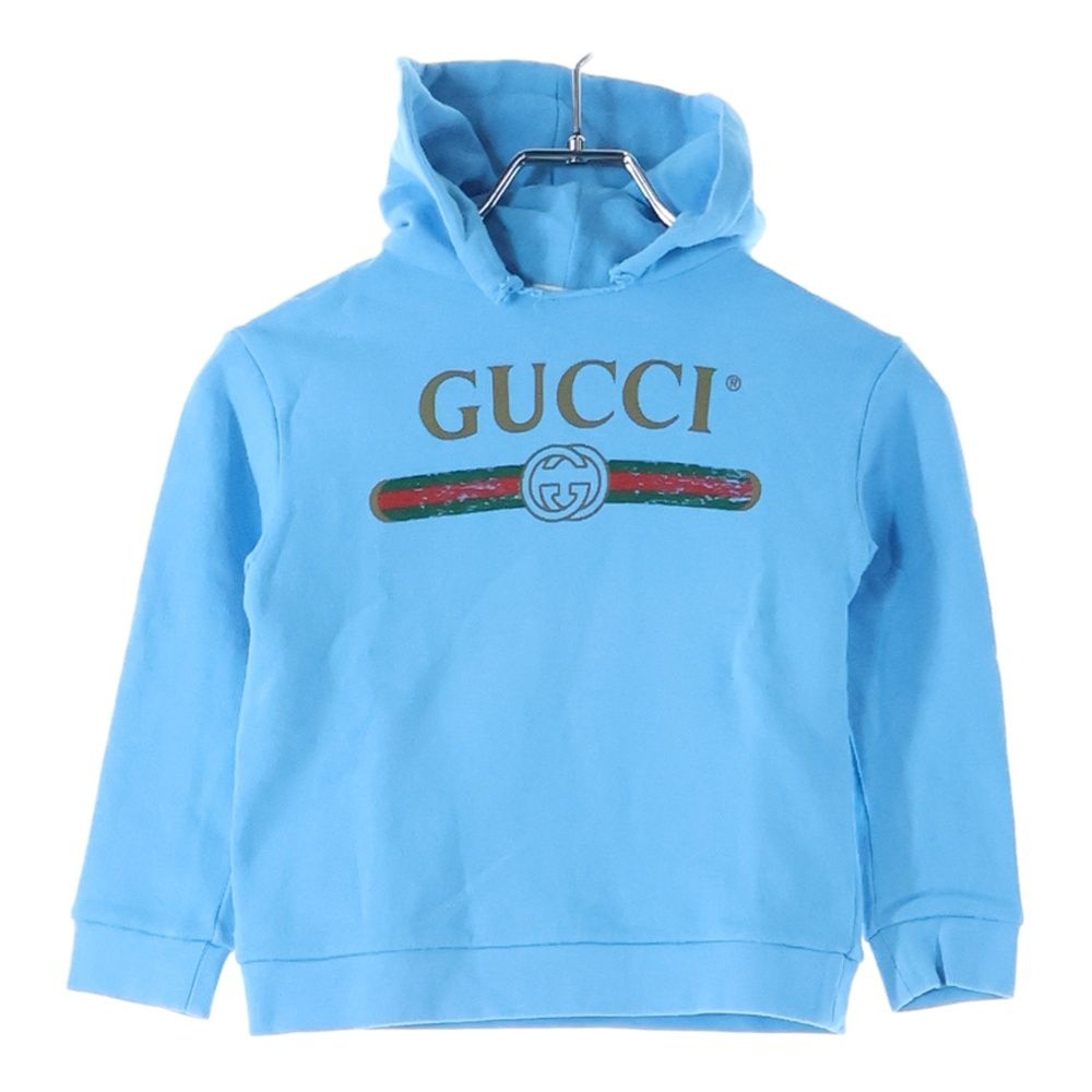 ○★新品 未使用 Gucci ロゴプリントフーディ 定番オーバーサイズ パーカー 中古・古着通販】GUCCI (グッチ) GUCCI ロゴプリントプルオーバー