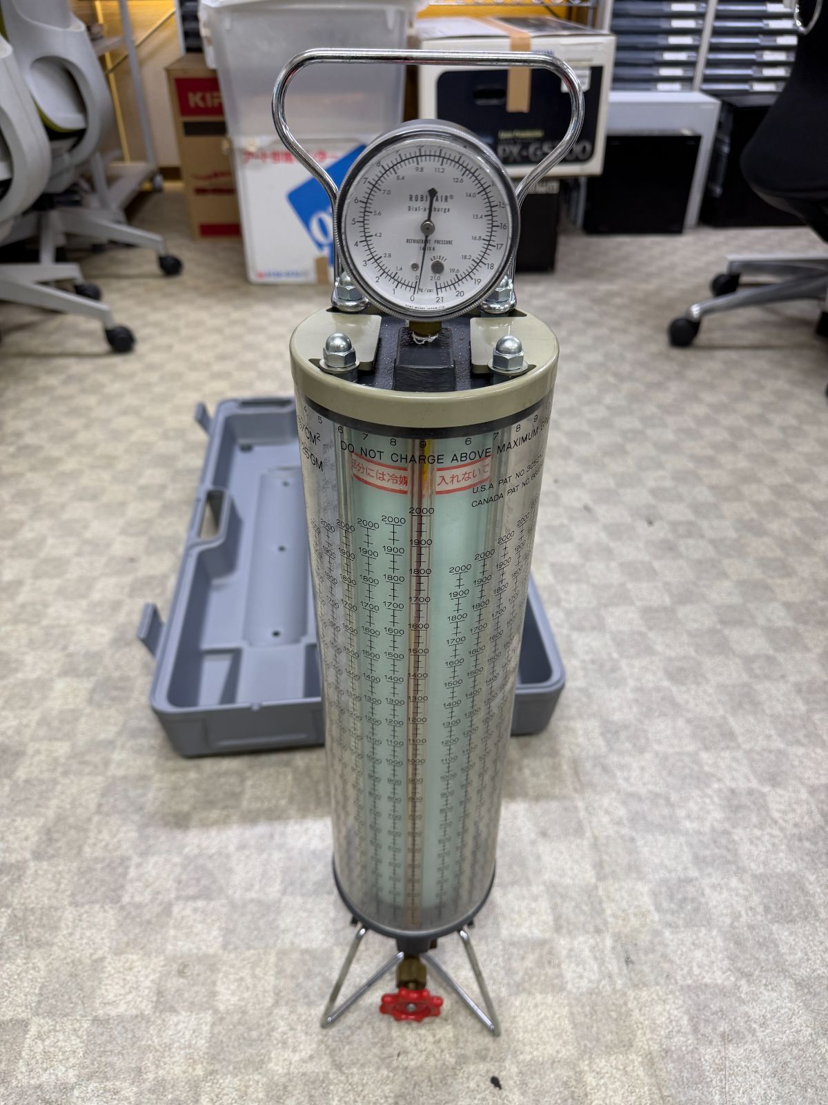 ROBINAIR ロビネア チャージングシリンダー 冷媒ゲージ エアコンガス