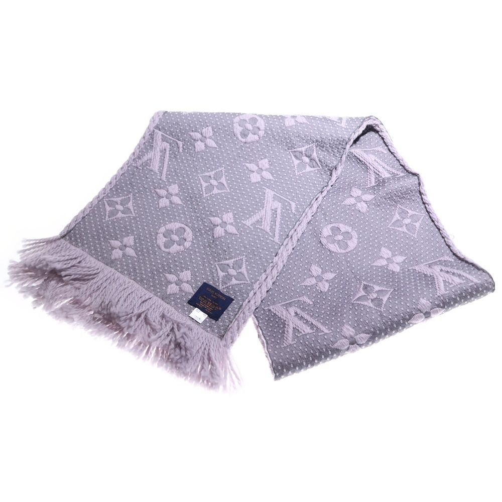 ルイヴィトン　LOUIS VUITTON　モノグラム　スカーフ　マフラー　シルク LOUIS VUITTON (ルイヴィトン) エシャルプ ロゴマニア モノグラム