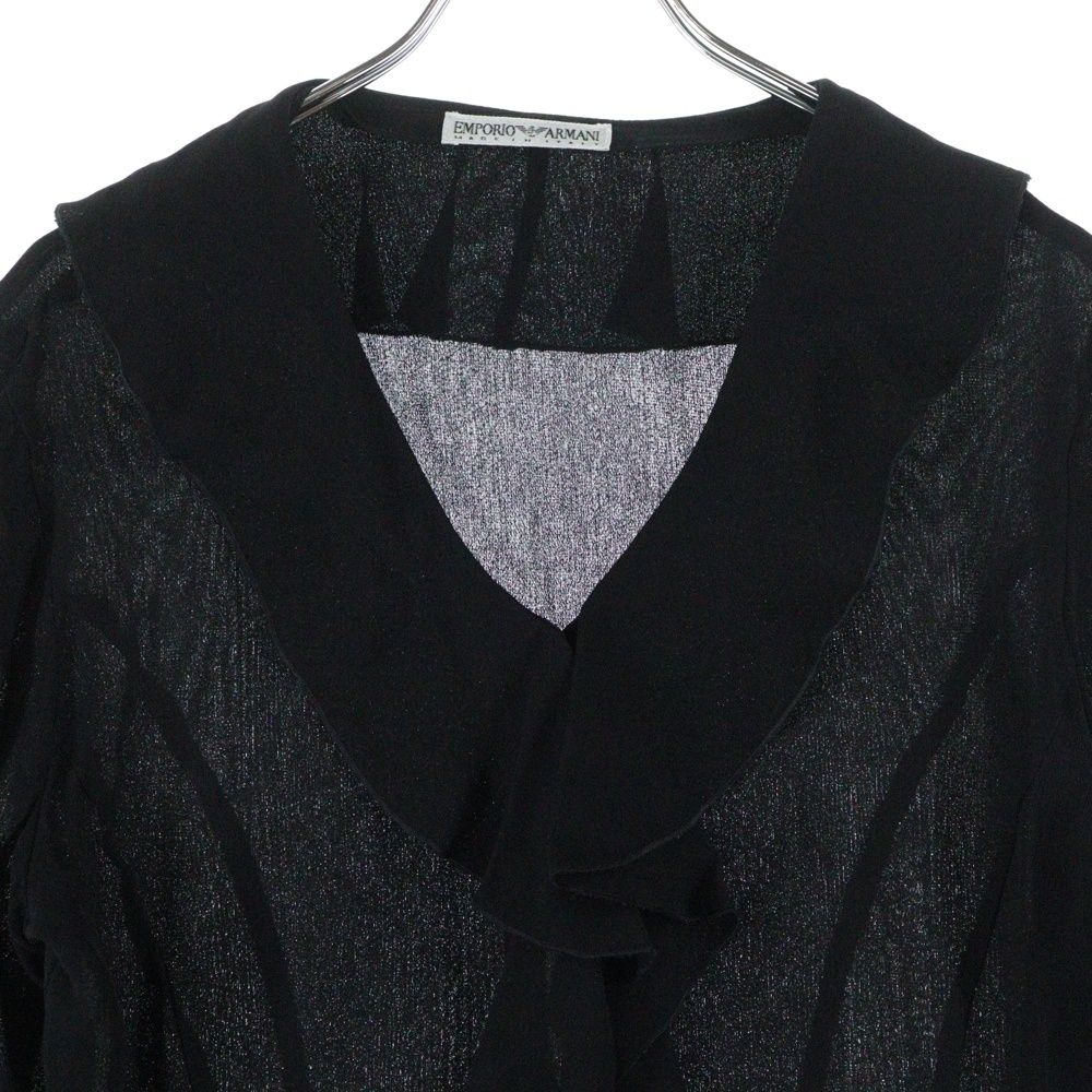 EMPORIO ARMANI (エンポリオアルマーニ) シアー フリル ボウタイ 