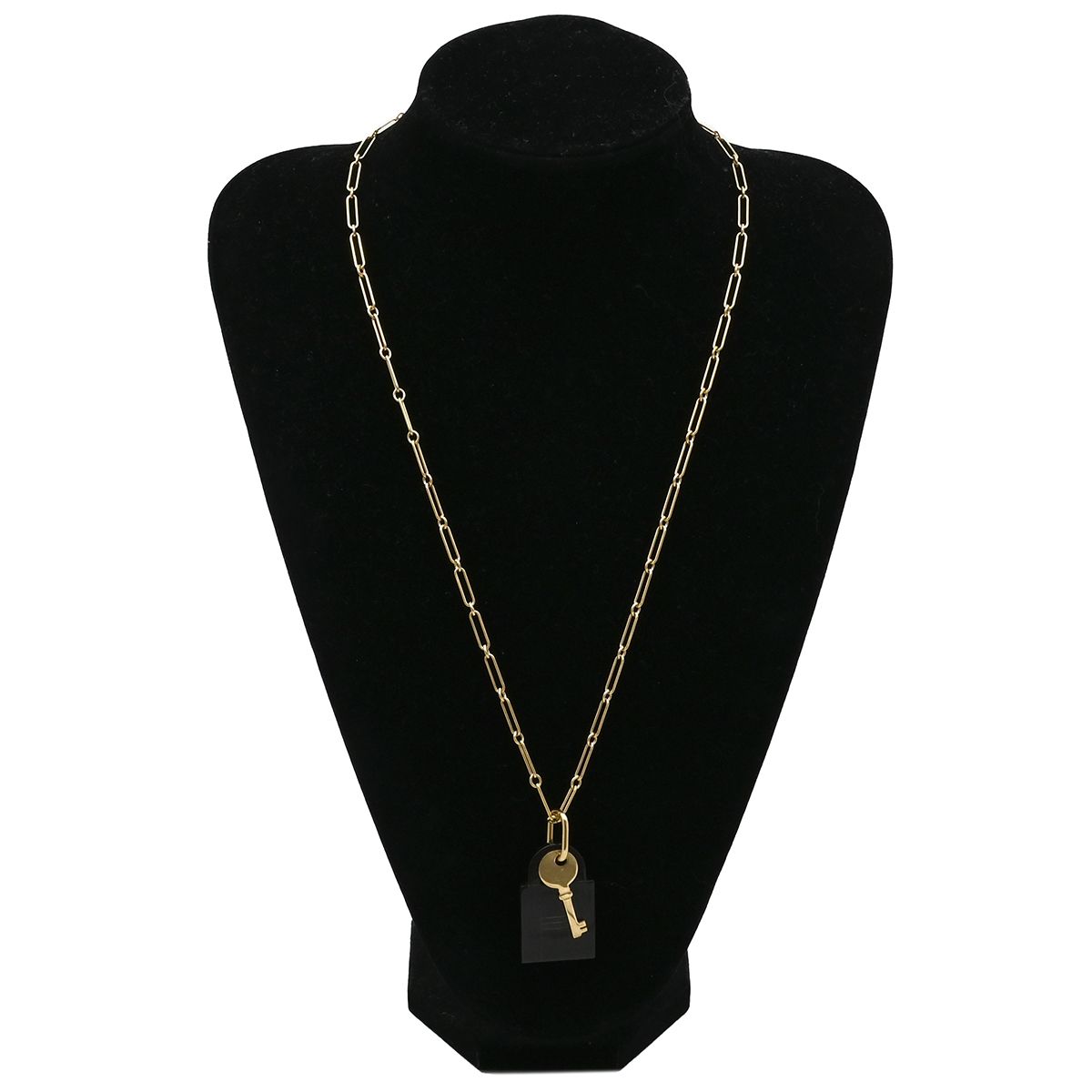 エルメス HERMES ネックレス アミュレット パドロック GM バッファロー