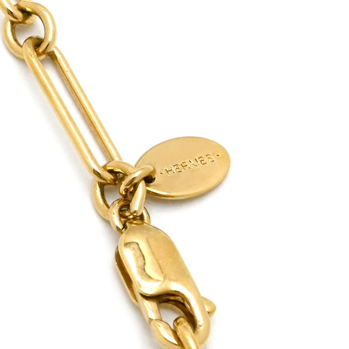 エルメス HERMES ネックレス アミュレット パドロック GM バッファロー