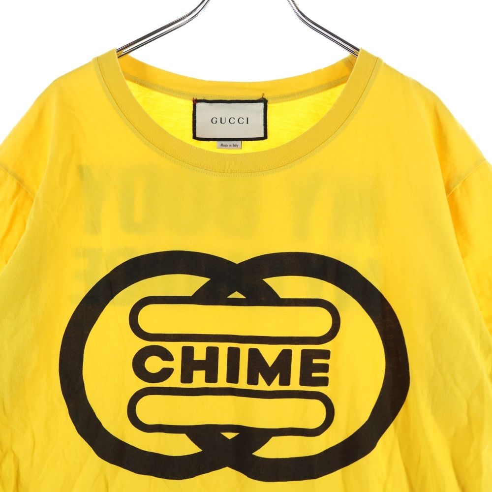 GUCCI (グッチ) CHIME FOR CHANGE 両面プリント クルーネック半袖T