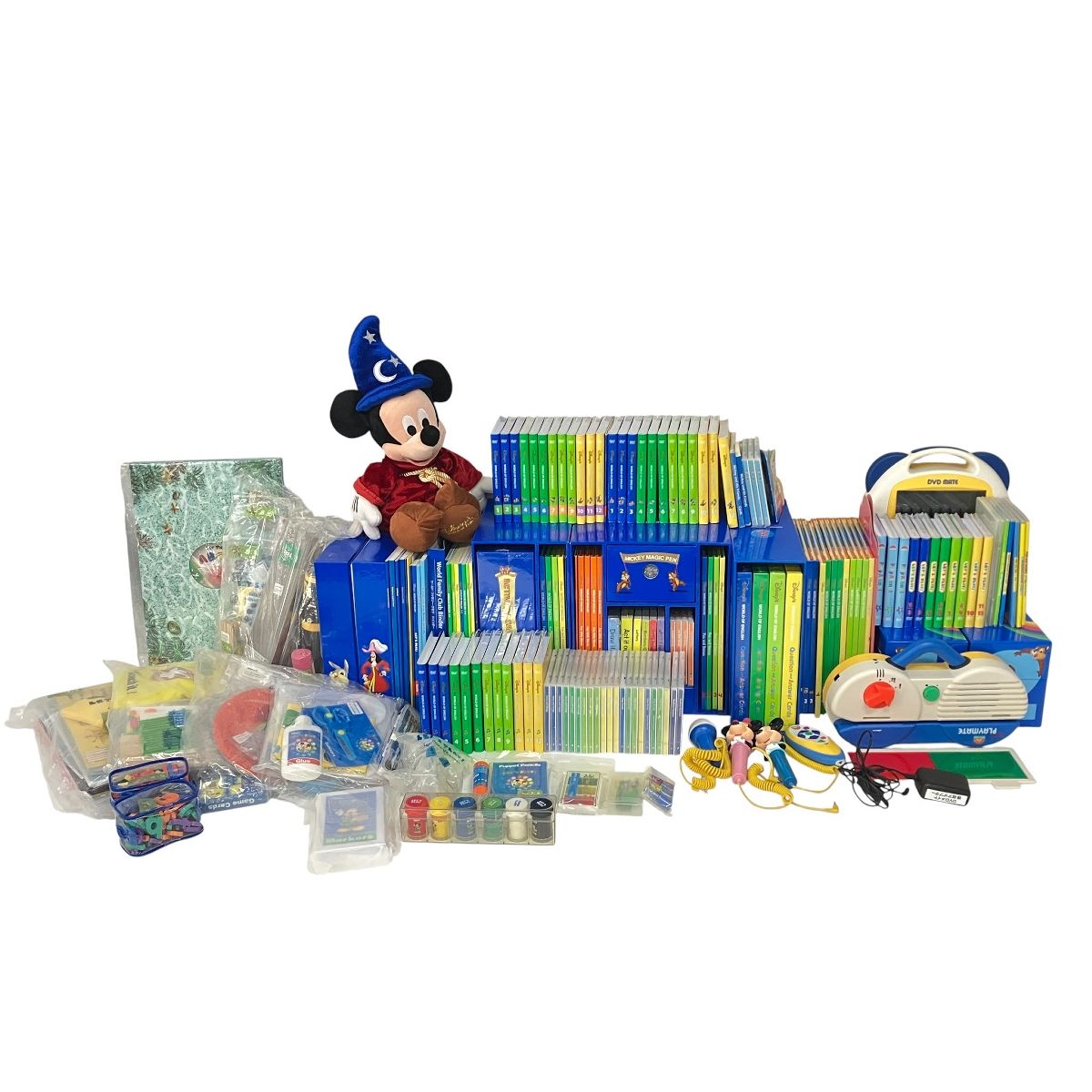 DWE ディズニーワールドオブイングリッシュセット教材　まとめ売り！ DWE ディズニー ワールドオブ イングリッシュ 2016年頃 DVD版 幼児