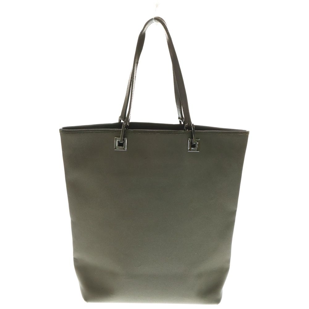 GUCCI (グッチ) ロゴレザー切替ナイロントートバッグ ハンドバッグ