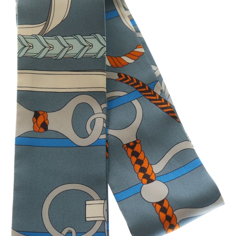 HERMES (エルメス) ツイリー 乗馬の装具一式 シルクスカーフ ライト