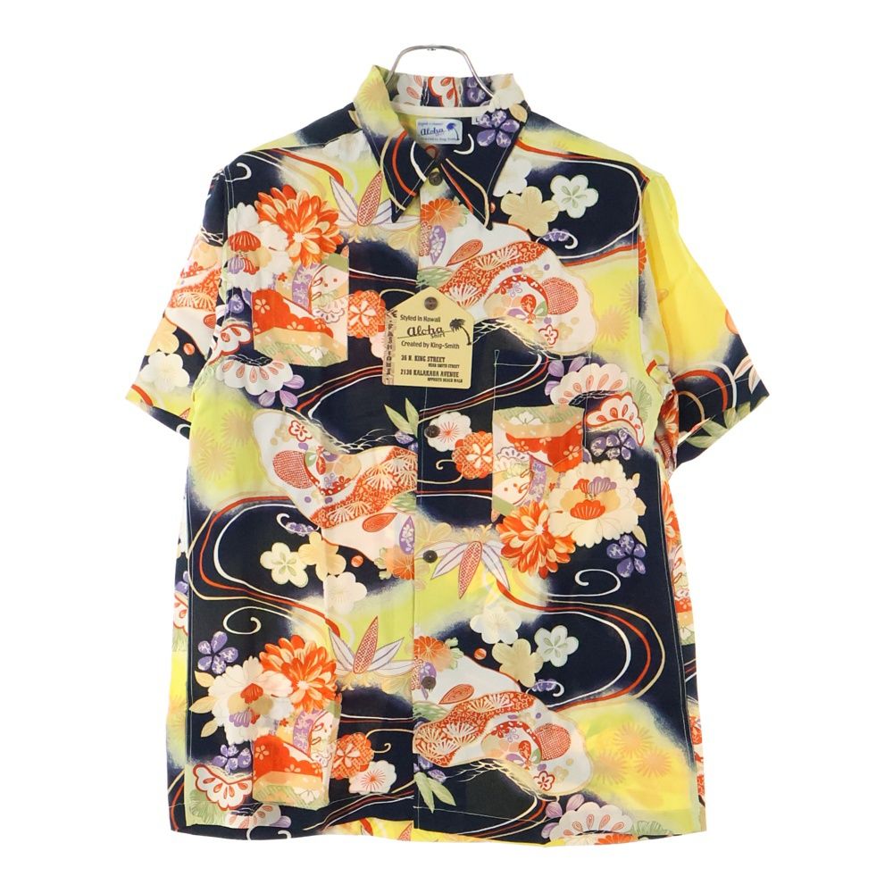 SUN SURF (サンサーフ) SPECIAL EDITION KING SMITH KIMONO DESIGN 着物 総柄 レーヨン アロハ  半袖シャツ