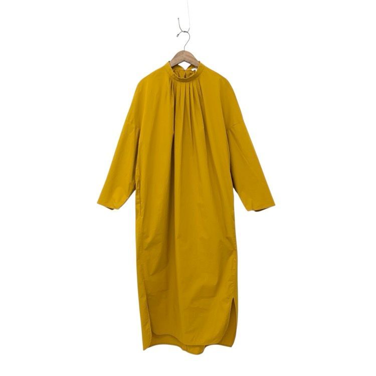 ENFOLD エンフォルド ダブルサテンタックリラックス ドレス ワンピース