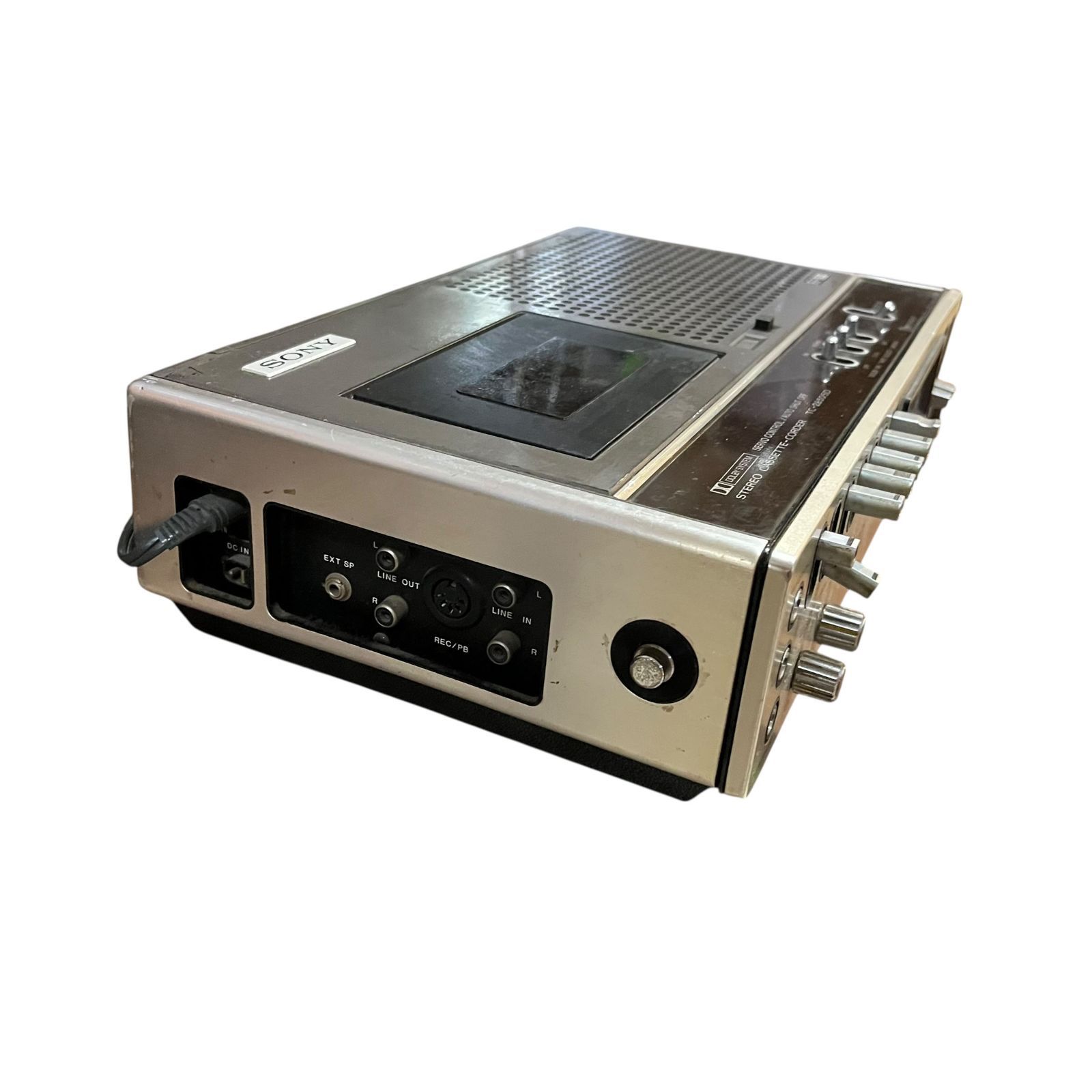 ジャンク○SONY/ソニー○TC-2850SD カセットテープレコーダー デンスケ