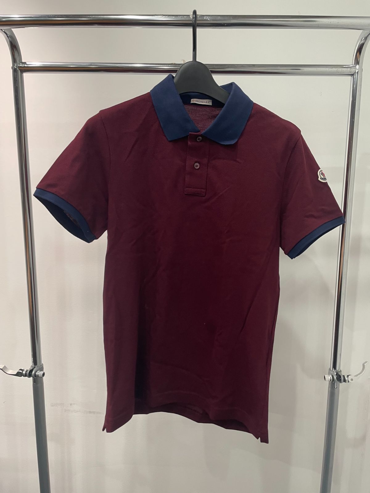 モンクレール ロゴワッペン ポロシャツ サイズS レッド マリアポロ