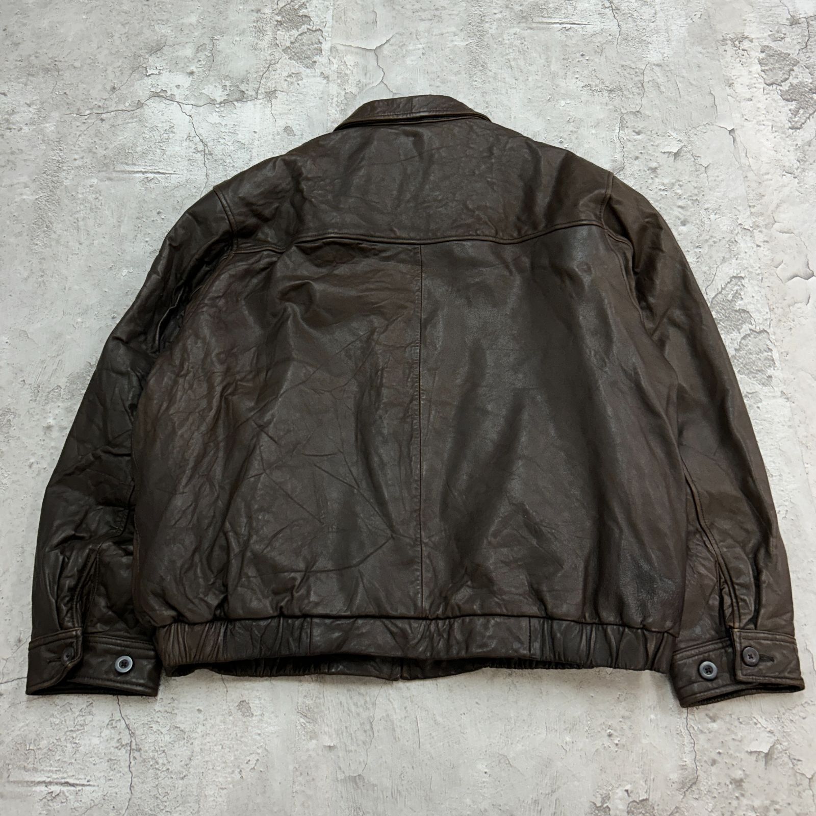 CHAPS チャップス レザージャケット スイングトップ ブルゾン チン