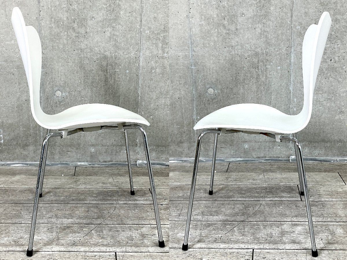 H）Fritz Hansen/フリッツハンセン□セブンチェア□ラッカーホワイト