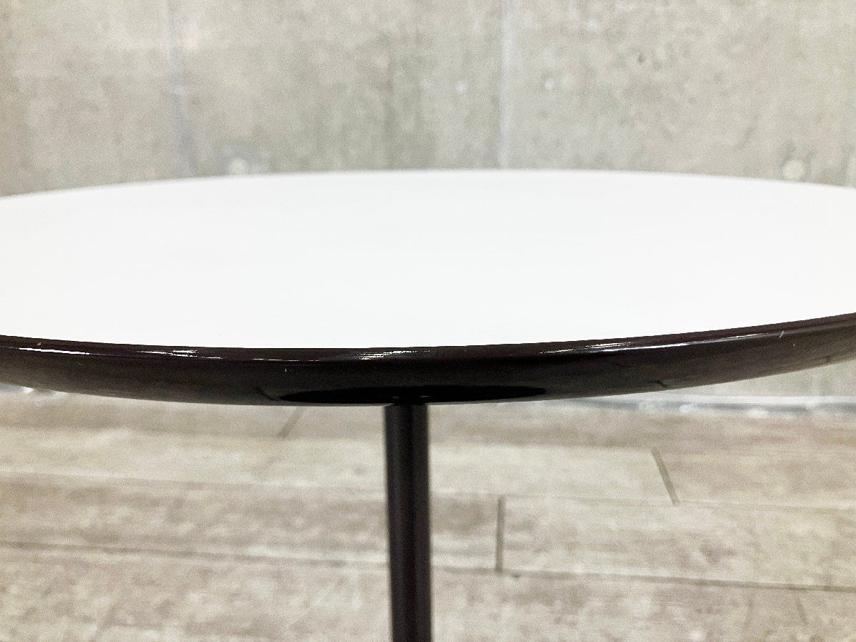 arper/アルペール□DIZZIE テーブル□ダークブラウンxホワイト□サイド