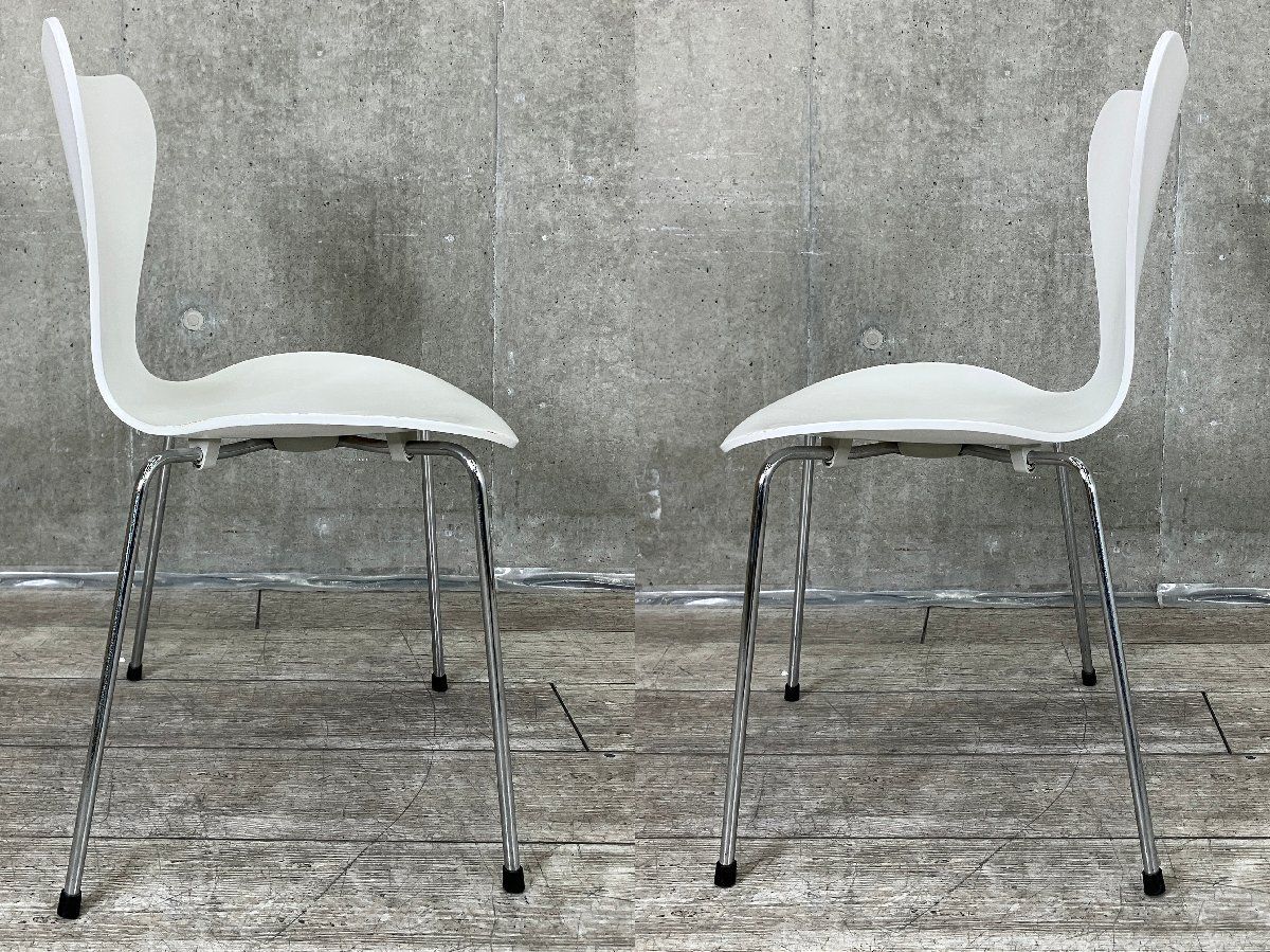 E）Fritz Hansen/フリッツハンセン□セブンチェア□ラッカーホワイト