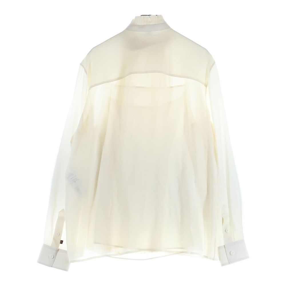LOUIS VUITTON (ルイヴィトン) プリーツフロント シアーシルクブラウス