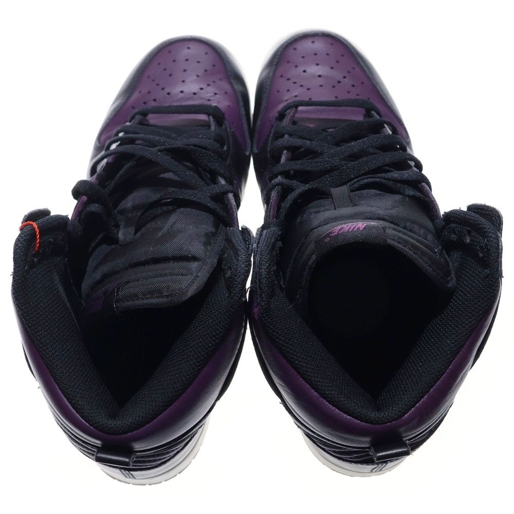 NIKE (ナイキ) ×Fragment Dunk High City Pack ×フラグメント ダンク ハイ シティパック 北京 ハイカットスニーカー DJ0382-600 ブラック/パープル US10.5/28.5cm