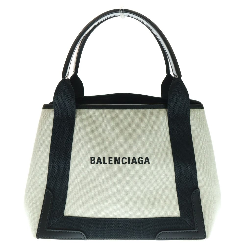 BALENCIAGA (バレンシアガ) ネイビーカバスS ハンドバッグ ブラック